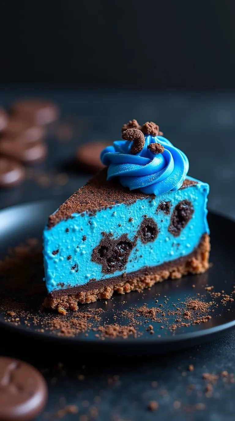 Cookie Monster Cheesecake